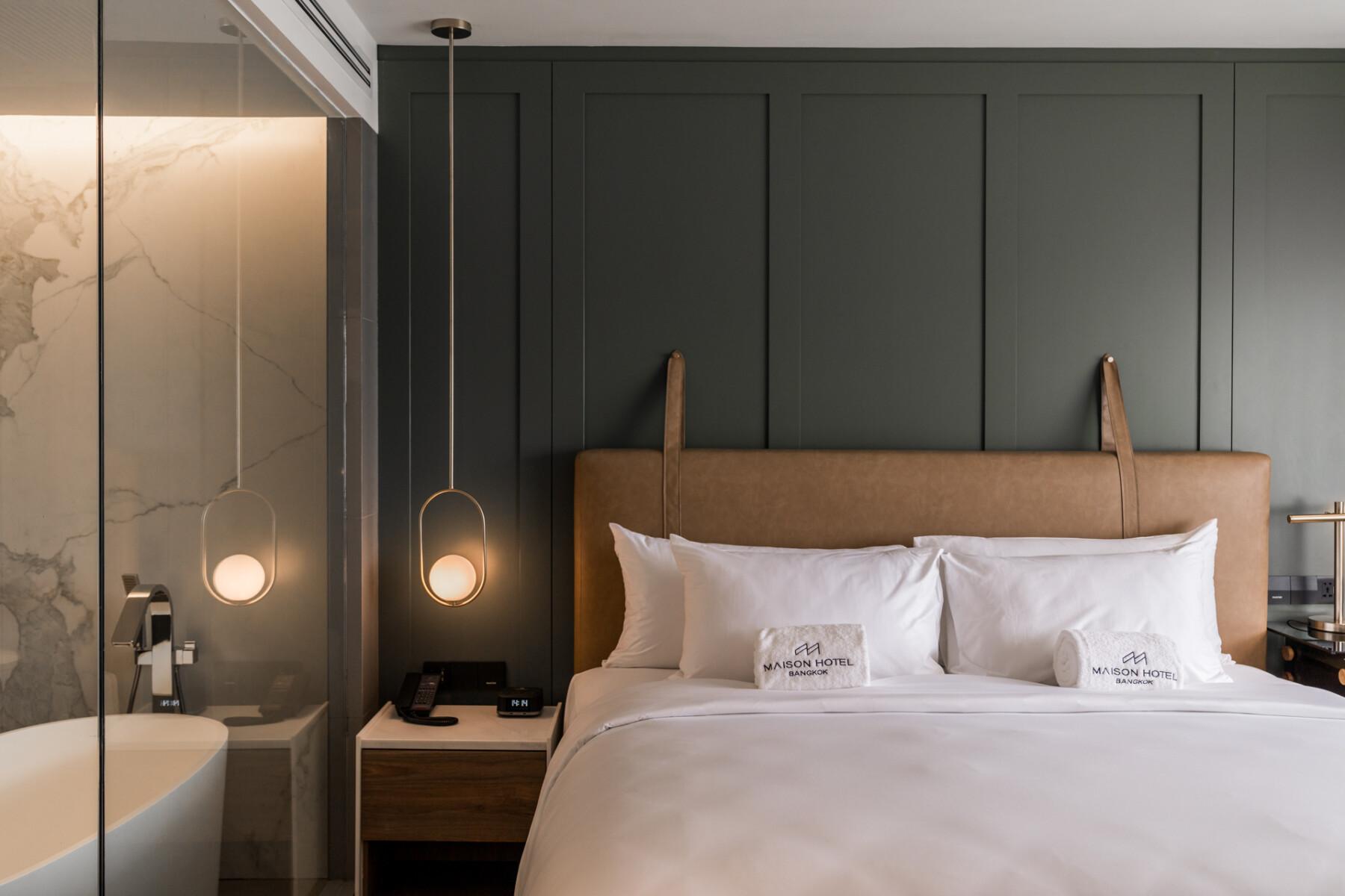 فندق راجح بانكوك المظهر الخارجي الصورة A bedroom at the hotel