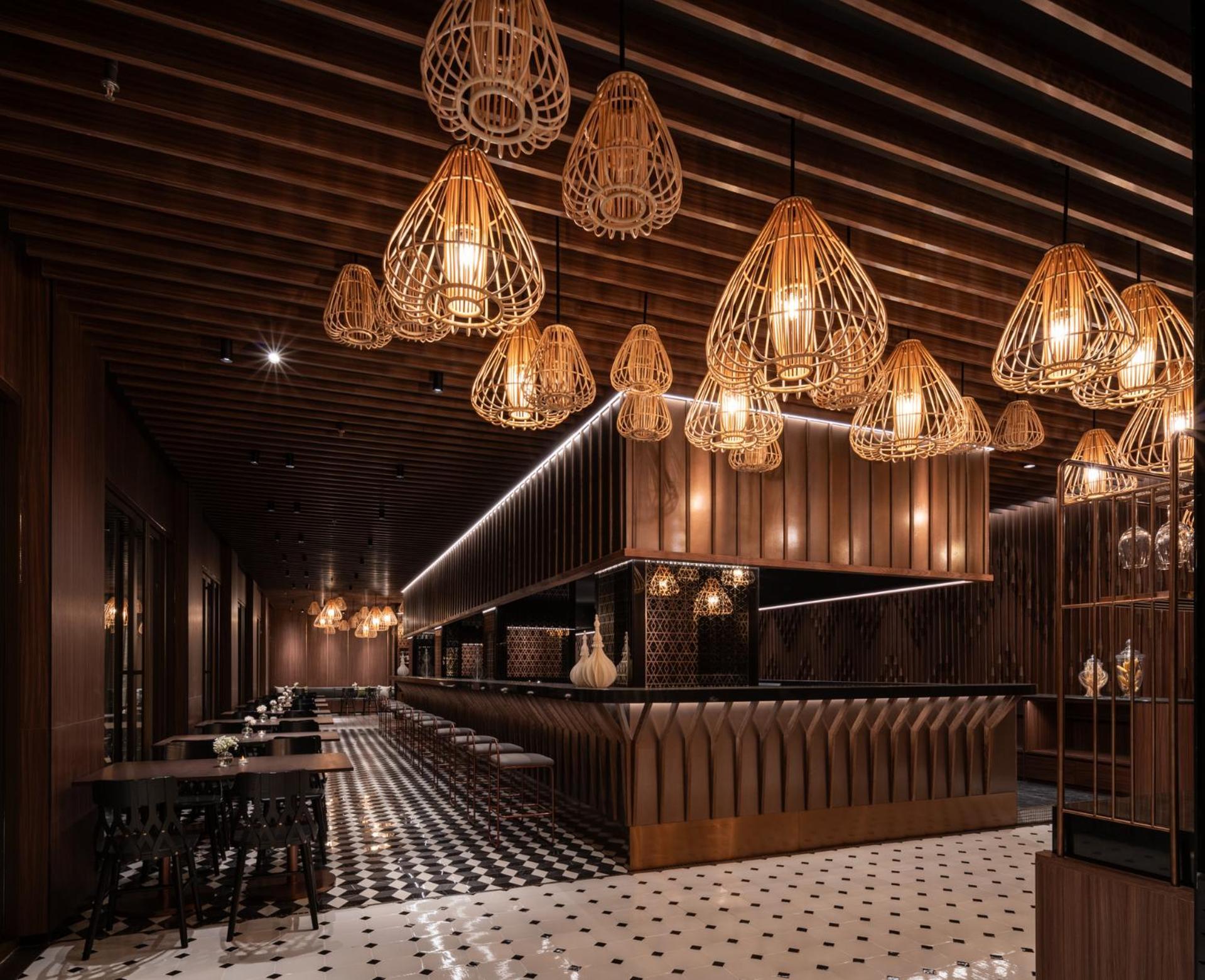 فندق راجح بانكوك المظهر الخارجي الصورة The interior of the restaurant