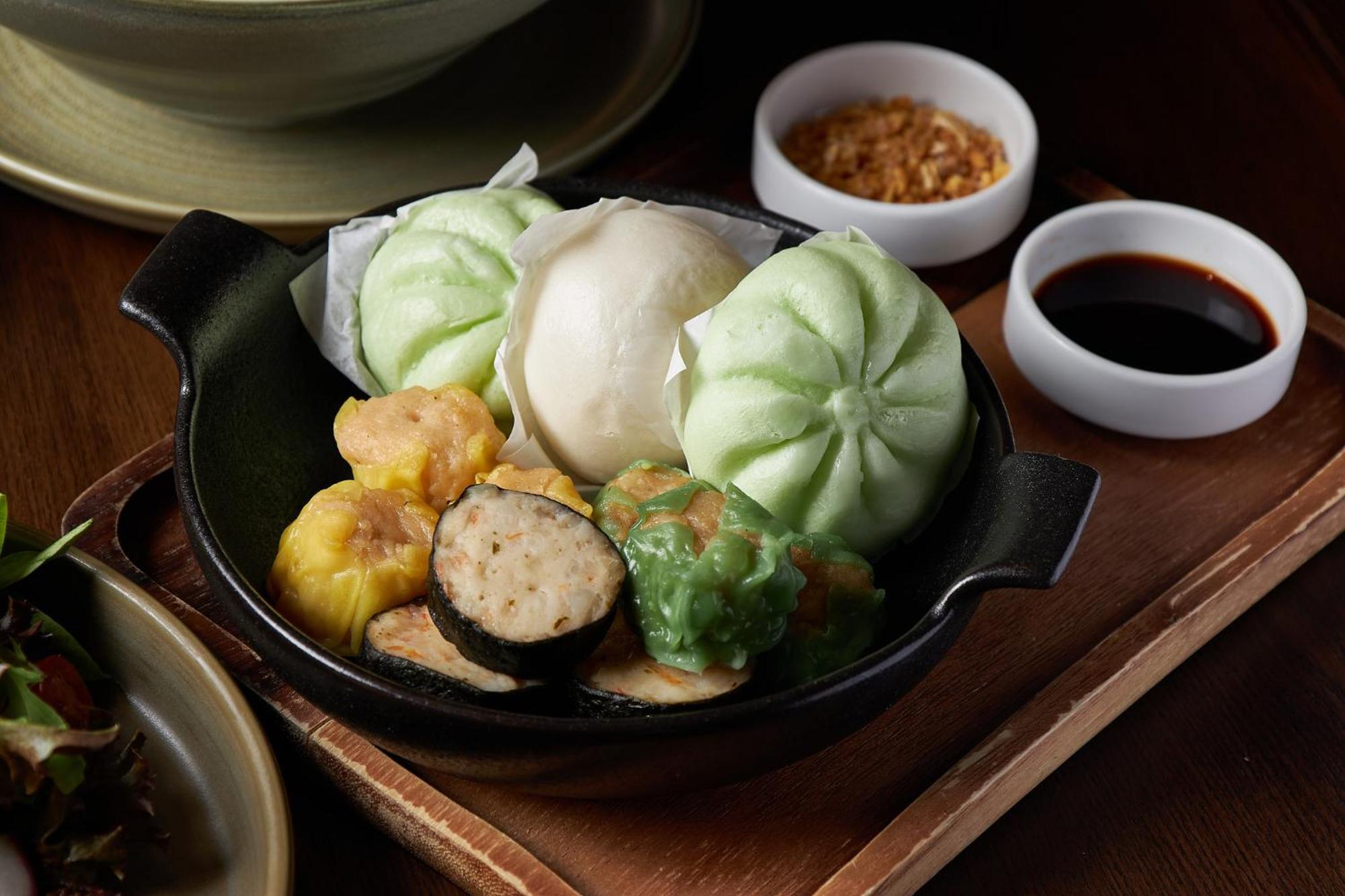 فندق راجح بانكوك المظهر الخارجي الصورة A dim sum platter