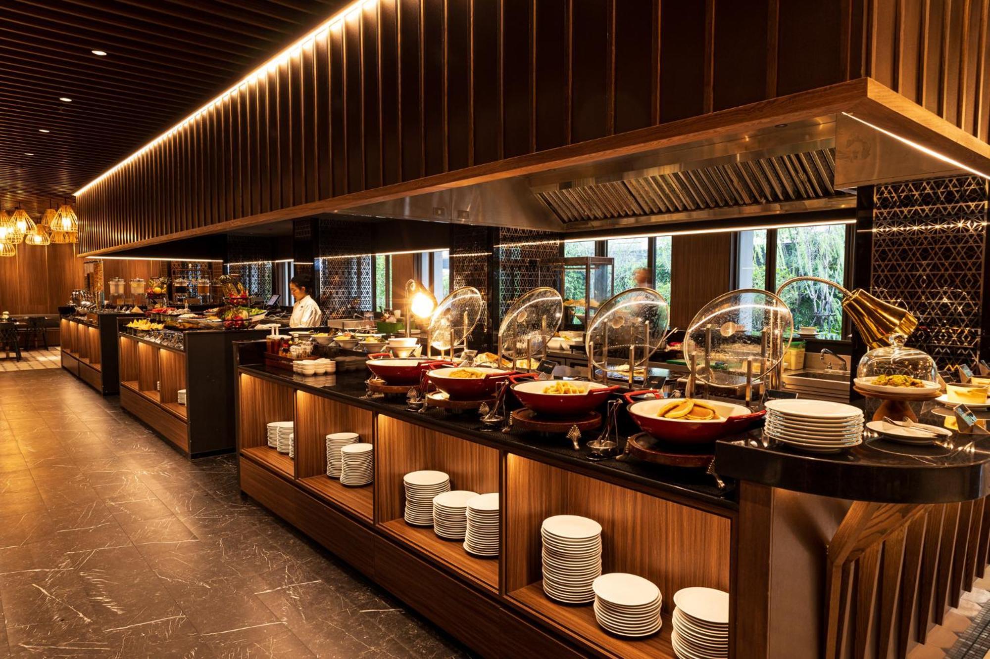 فندق راجح بانكوك المظهر الخارجي الصورة A buffet at a hotel